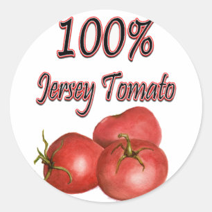 ジャージーのトマト100%年 ラウンドシール