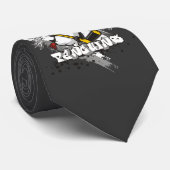 ジャージーのペンギンの落書きのタイ ネクタイ (ロール)