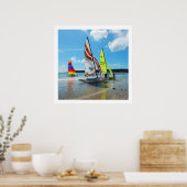 ジャージーのホビーセーリングボート ポスター (キッチン)