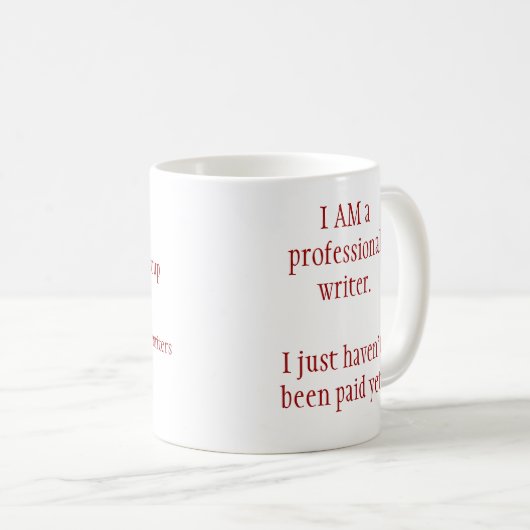 ジャージーの南作家のグループのマグ コーヒーマグカップ (正面右)