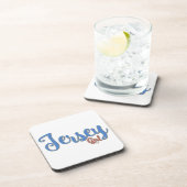 ジャージーの女の子のダイヤモンドのデザイン コースター (右側)