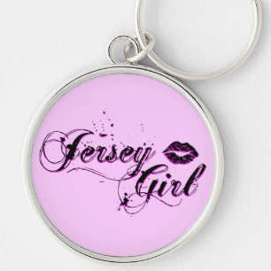 ジャージーの女の子の銀Keychain キーホルダー