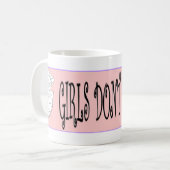 ジャージーの女の子はガスをポンプでくみません コーヒーマグカップ (正面左)