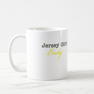 ジャージーの女の子ENDYのコーヒー・マグ-白 コーヒーマグカップ