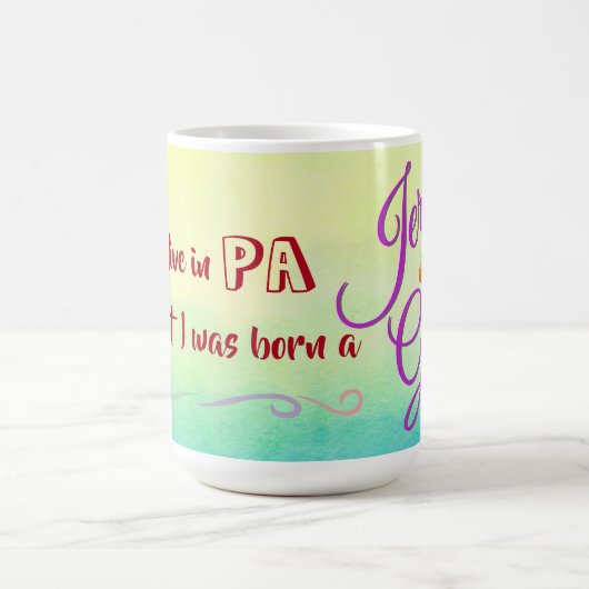 ジャージーの常の女の子一度及び コーヒーマグカップ (中央)