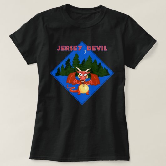 ジャージーの悪魔 Tシャツ (デザイン正面)
