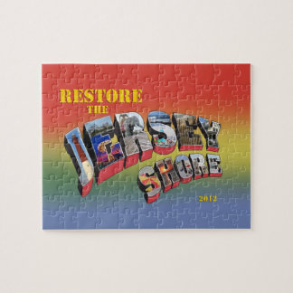 ジャージーの海岸のパズルを元通りにし、錫メッキして下さい ジグソーパズル