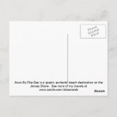 ジャージーの海岸の日の出 ポストカード (裏面)