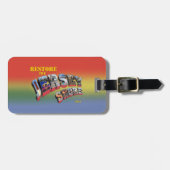 ジャージーの海岸の荷物のラベルを元通りにして下さい ラゲッジタグ (正面横)