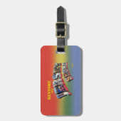 ジャージーの海岸の荷物のラベルを元通りにして下さい ラゲッジタグ (正面縦)