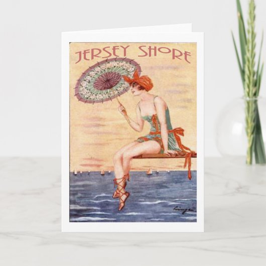 ジャージーの海岸 カード (正面)