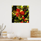 ジャージーの赤い冬の果実 ポスター (キッチン)