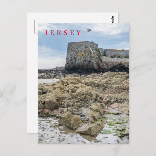 ジャージーエリザベスキャッスルバスティションビューポストカード ポストカード (正面/裏面)
