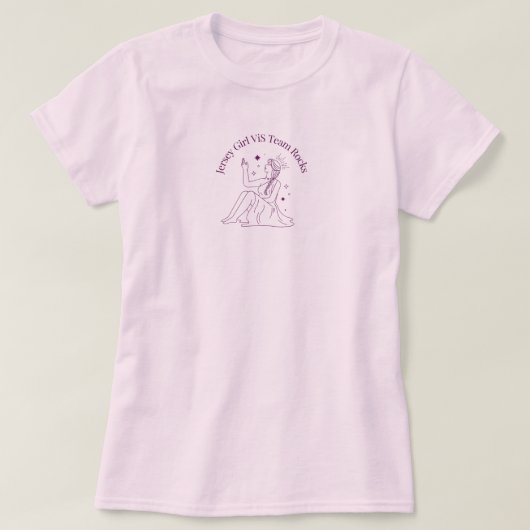 ジャージーガールViSチームロック Tシャツ (デザイン正面)