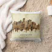 ジャージーシティニュージャージーシティスケープ クッション (ブランケット)