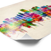 ジャージーシティニュージャージースカイライン フォトプリント            (角)