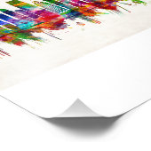 ジャージーシティニュージャージースカイライン フォトプリント            (角)