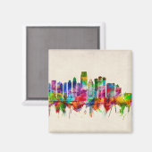 ジャージーシティニュージャージースカイライン マグネット (正面/裏面)