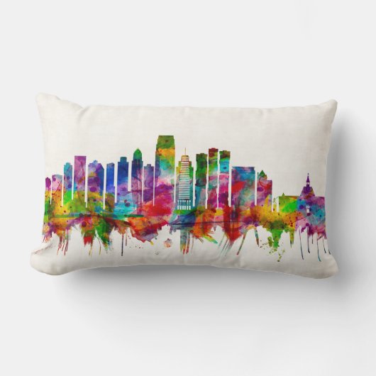 ジャージーシティニュージャージースカイライン ランバークッション (正面)