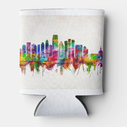 ジャージーシティニュージャージースカイライン 缶クーラー (正面)