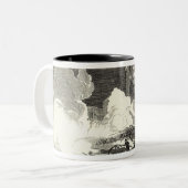 ジャージーシティーのデモンストレーション ツートーンマグカップ (正面左)