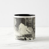 ジャージーシティーのデモンストレーション ツートーンマグカップ (中央)