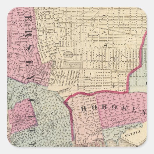 ジャージーシティ・ホボケン スクエアシール (正面)