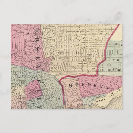 ジャージーシティ・ホボケン ポストカード (正面)