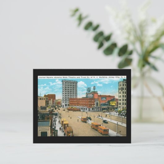 ジャージーシティNJヴィンテージ ポストカード (スタンド正面)