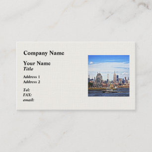 ジャージーシティNJ – 警察ボートバイコルゲートクロック 名刺