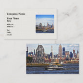 ジャージーシティNJ – 警察艇バイコルゲートクロック 名刺 (正面/裏面)