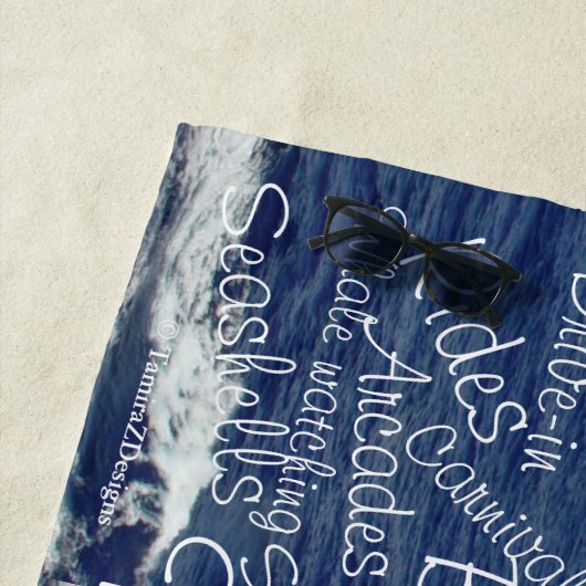 ジャージーショアおもしろい ビーチタオル (インサイチュ)