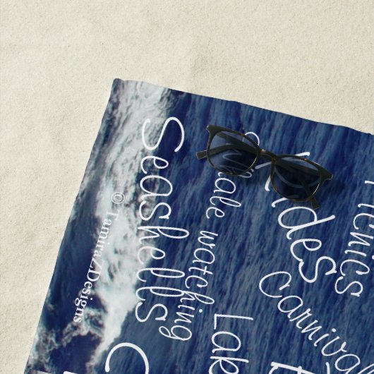 ジャージーショアおもしろい ビーチタオル (インサイチュ)