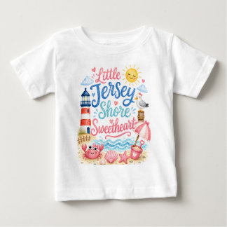ジャージーショアの赤ちゃん女の子Tシャツ ベビーTシャツ