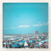 ジャージーショアビーチイ ガラスコースター (正面)