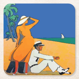 ジャージーショアビーチ スクエアペーパーコースター