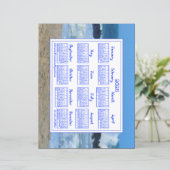 ジャージーショアフォト2025年カレンダーとファブリックフォント (スタンド正面)