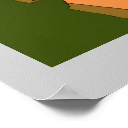 ジャージーショアヴィンテージスタイル、追加文字 ポスター (角)