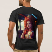 ジャージーショートスリーブTシャツUsaトレンド Tシャツ (裏面)