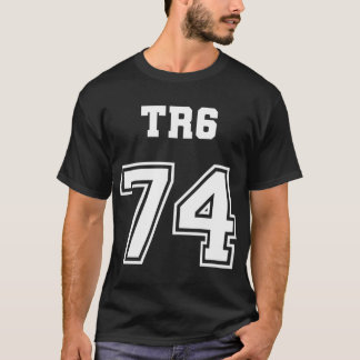 ジャージースタイルの勝利Tr6 74 1974イギリス英語S Tシャツ