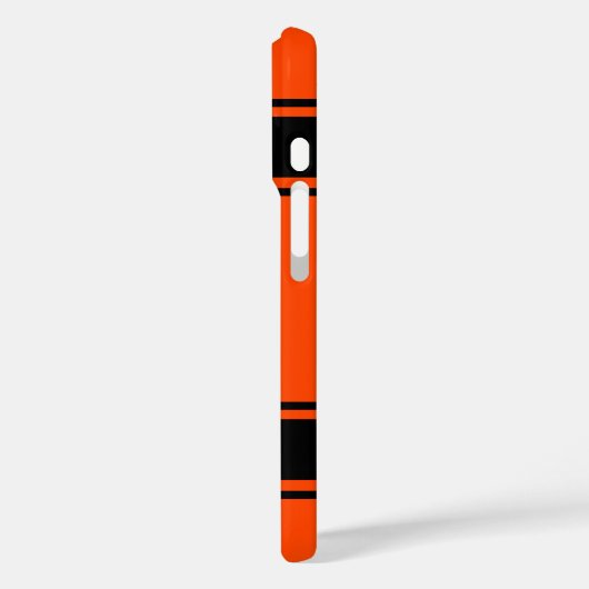 ジャージースタイルオレンジアンドブラックスポーパーソナライズされたティ Case-Mate iPhoneケース (裏面 / 左)