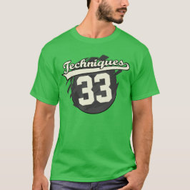 ジャージースタイルパーソナライズされたテクニック両面 Tシャツ