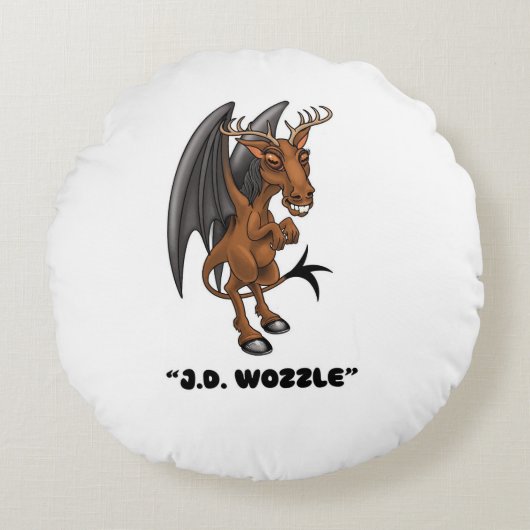 ジャージーデビル「J.D.Wozzle"クリプチド ラウンドクッション (正面)