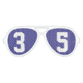 ジャージーナンバーチームスピリット アビエーターサングラス (正面)