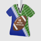 ジャージーフパーソナライズされたットボールオーナメントズユアカラーズ オーナメント (正面)