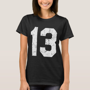 ジャージーユニフォームナンバー13アスレチック Tシャツ