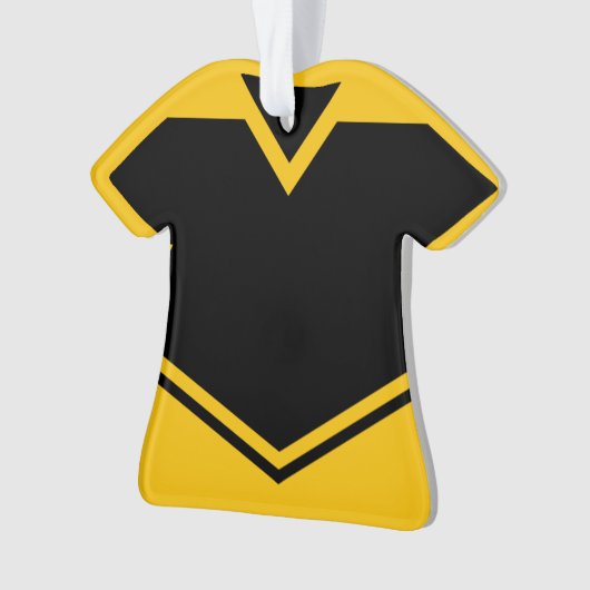 ジャージー名番号オーナメントテンプレートサッカーホッケー オーナメント (正面)