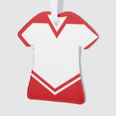 ジャージー名番号オーナメントテンプレートホッケーサッカー オーナメント (正面)