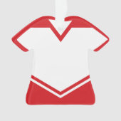 ジャージー名番号オーナメントテンプレートホッケーサッカー オーナメント (正面)