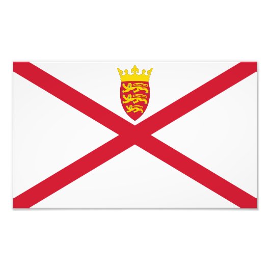 ジャージー島の旗 フォトプリント            (正面)